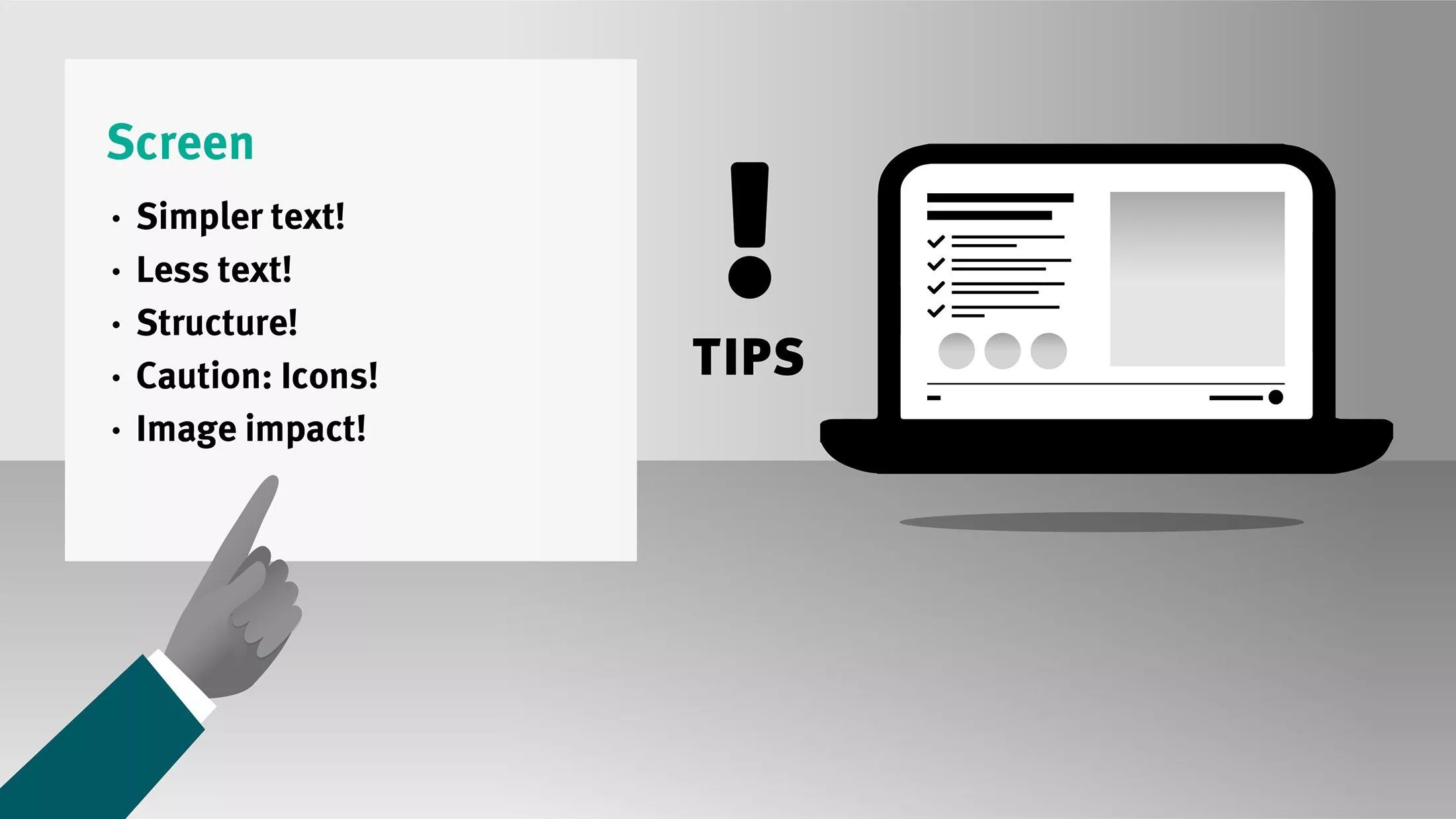 Design Tips Screen – Renate Leitner Graphic Art and Media Design Design Tips Screen